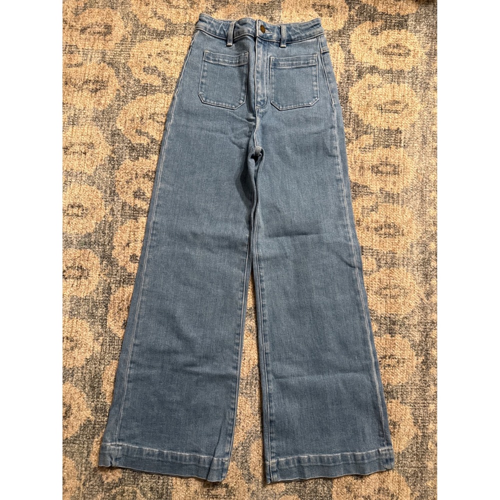 Rolla's High Rise Wide‎ Leg Jeans size 4 Excellent Condition Worn Once
